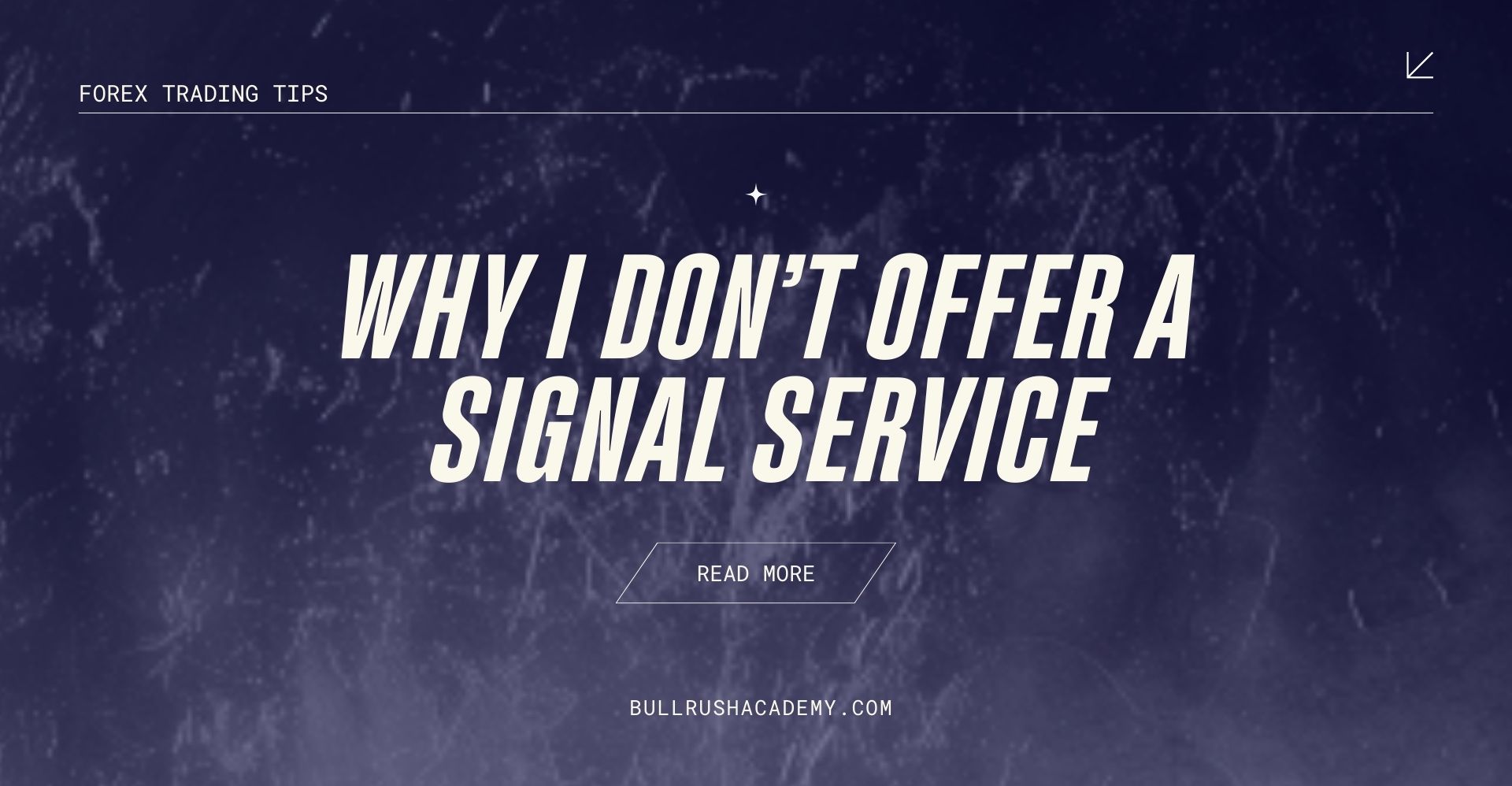 why i don’t offer a signal service